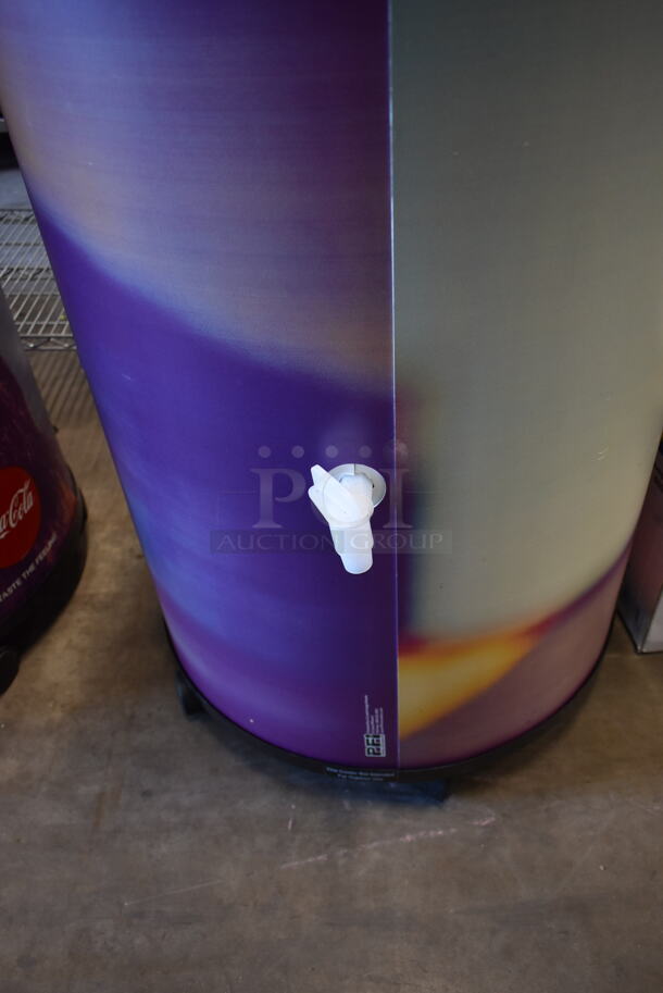 Metal Commercial Portable Drink Ice Cooler Merchandiser on Casters. - Image 4 of 6