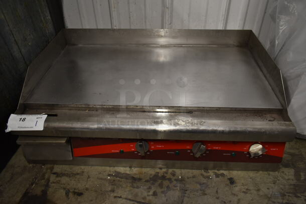 Avantco 177EG30N Stainless Steel Commercial Countertop Electric Powered Flat Top Griddle w/ Thermostatic Controls. 208/240 Volts, 1 Phase. - Image 1 of 7