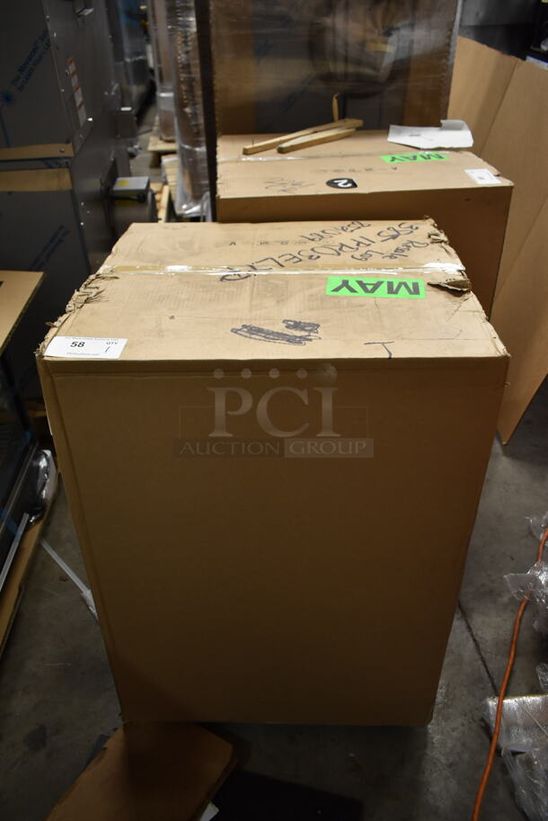BRAND NEW IN BOX! 2021 SPM I-PRO 3 E Stainless Steel Commercial Countertop 3 Hopper Slushie Machine. 115 Volts, 1 Phase. Stock Picture Used. - Image 6 of 7