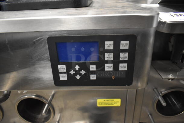 Stoelting Stainless Steel Commercial Countertop Air Cooled 2 Flavor w/ Twist Soft Serve Ice Cream Machine w/ Mixing Head Attachment. 208-240 Volts, 1 Phase.  - Image 6 of 8