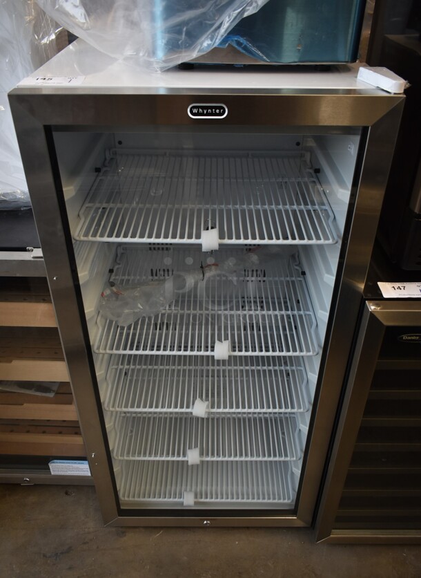 BRAND NEW SCRATCH AND DENT! Whynter CBM-815WS Freestanding 8.1 CF Commercial Beverage Merchandiser. 115 Volts, 1 Phase. Tested and Working! - Image 1 of 6