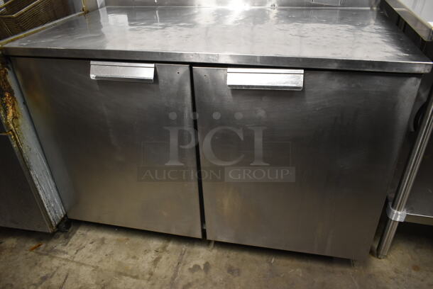 Delfield ST4148 Stainless Steel Commercial 2 Door Work Top Cooler w/ Back Splash. 115 Volts, 1 Phase. Tested and Working! - Image 3 of 6