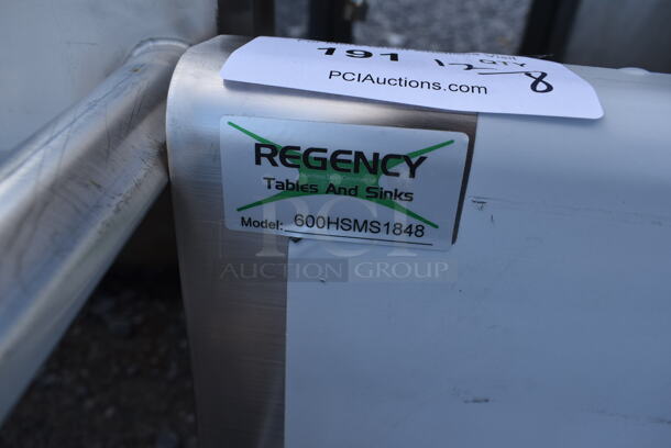 BRAND NEW SCRATCH AND DENT! Regency 600HSMS1848 Stainless Steel Commercial Wall Mount Trough Style Sink. - Image 3 of 3