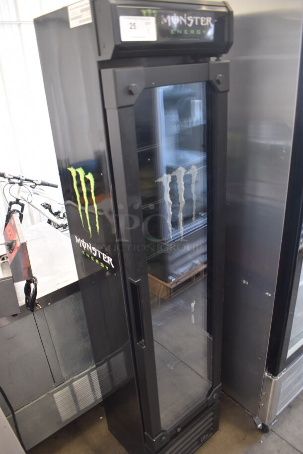 Monster's Energy GCG-11-BC33EB Commercial Single Door Reach-In Cooler With 6 Racks. 110-120V, 1 Phase. Tested and Powers On But Does Not Get Cold - Image 3 of 7