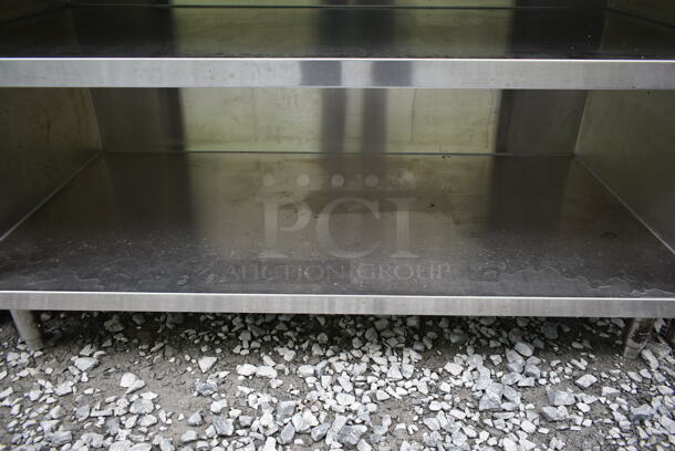 Stainless Steel Commercial Table w/ 2 Under Shelves.  - Image 4 of 4