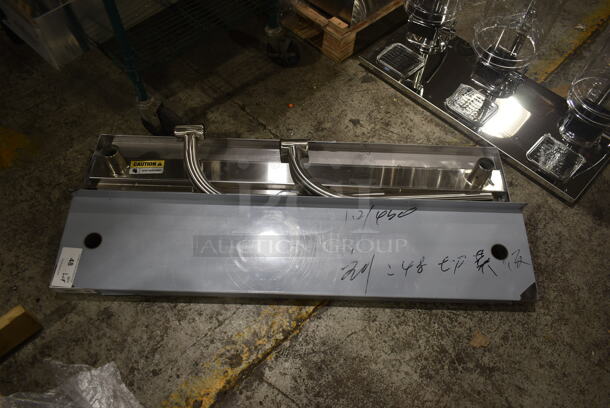 ALL ONE MONEY! Lot of BRAND NEW SCRATCH AND DENT! Regency 600ESCBPS48 Stainless Steel 10" x 48" Plate Shelf for 48" Long Equipment Stands - Image 1 of 3