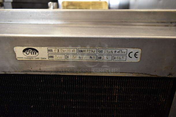 CRM EX28-35A Stainless Steel Commercial Floor Style Air Cooled Batch Freezer on commercial Casters. 220 Volts, 3 Phase. - Image 6 of 7