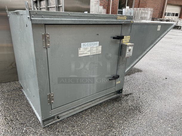 K-Tech Model K-A2-G12 Metal Commercial Power Ventilator Supply Air Fan. 208 Volts, 3 Phase. 40x40x39, 52x27x30 - Image 6 of 10