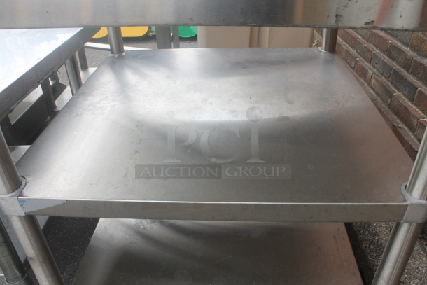 Stainless Steel Commercial Table w/ 2 Stainless Steel Under Shelves. - Image 4 of 6