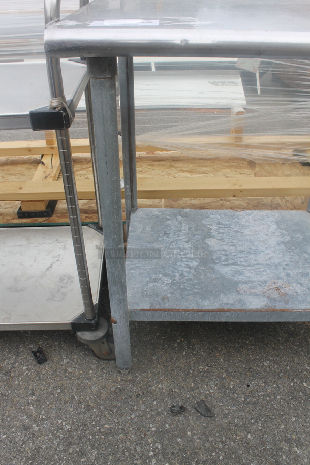 Stainless Steel Commercial Table w/ Metal Under Shelf. - Image 4 of 4