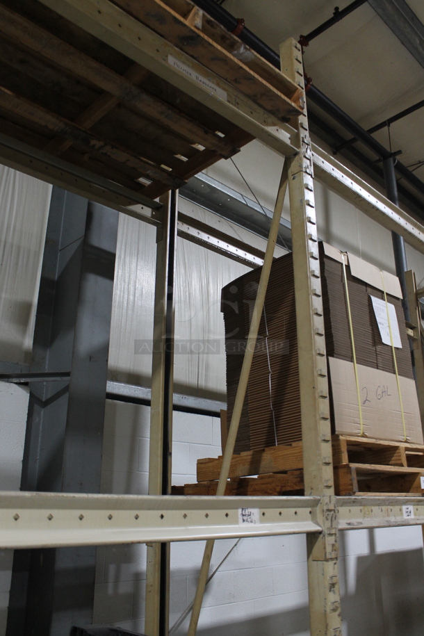 ALL ONE MONEY! Lot of Tan Metal Pallet Racking. Does Not Include Contents. BUYER MUST REMOVE. - Image 3 of 4