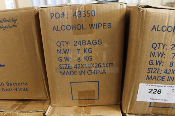PALLET LOT of 26 BRAND NEW Cases of Alcohol Wipes. 26 Times Your Bid! - Image 3 of 4