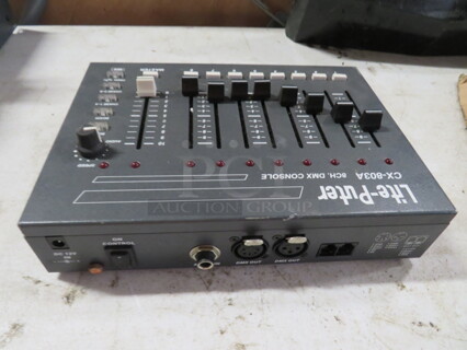 One Lite Puter 8 Channel DMX Console.  #CX-803A.