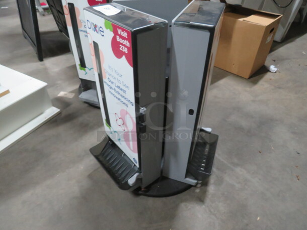One Triple Rotating Dixie Cutlery  Dispenser.  - Image 1 of 3