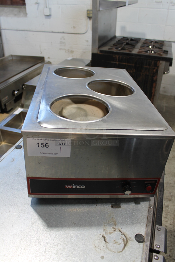 Winco FW-S500 Stainless Steel Commercial Countertop Food Warmer. 120 Volts, 1 Phase. Tested and Working! - Image 1 of 4