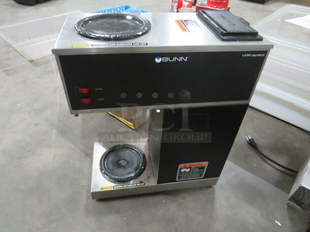 One Bunn Coffee Brewer. Model# VPR BLK. 120 Volt. 8X16X20 - Image 1 of 1