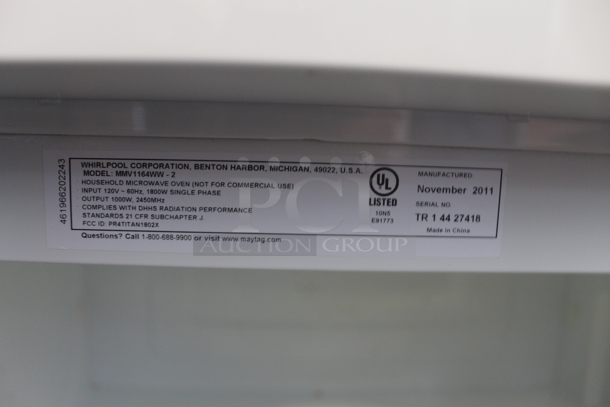 Maytag MMV1164WW-2 Microwave 120 Volt - Image 5 of 7