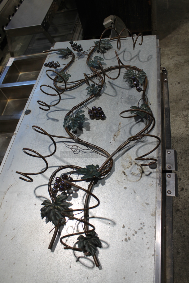 ALL ONE MONEY! Two Tier Lot of Various Items Including Metal Decorations and Black Board Signs - Image 5 of 6
