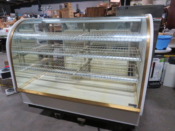 One Beautiful Columbus Curved Glass Dry Bakery Display Case With 3 Shelves, And  6 Racks. 61X35X50 - Image 2 of 3