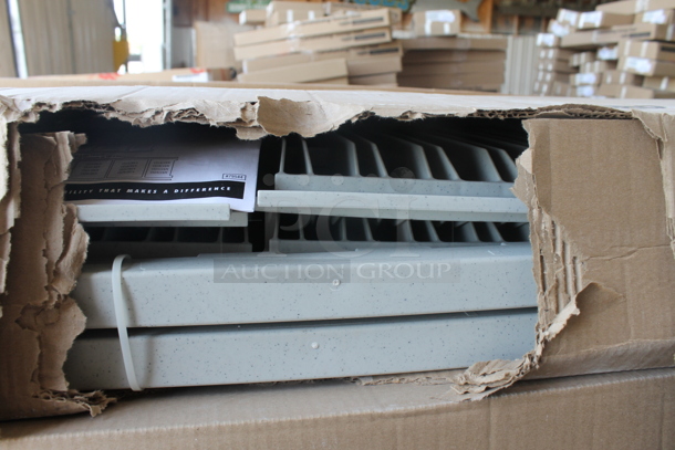 9 BRAND NEW Items! 3 Cambro CPU244872V4480 Camshelving® Premium Shelving Unit with 4 Vented Shelves 24" x 48" x 72", 1 Cambro EMU244878V4580 Camshelving® Elements Premium Vented 4-Shelf Mobile Starter Unit - 24" x 48" x 78", 2 Cambro CPA214272S4480 Camshelving® Premium 4 Shelf Solid Add On Unit - 21" x 42" x 72", 2 Cambro EA244272V4580 Camshelving® Elements 4 Shelf Vented Add On Unit - 24" x 42" x 72", 1 Cambro CPHU214275V4480 Camshelving® Premium High Density Mobile Shelving Unit with 4 Solid Shelves. Stock Picture Used For Gallery Picture. 9 Times Your Bid! - Image 4 of 6