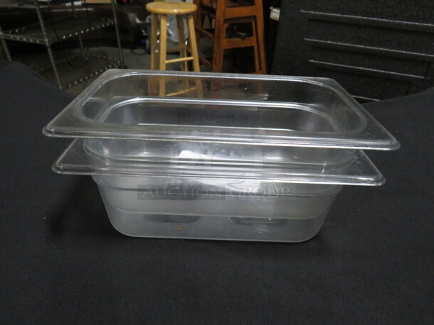 1/4 Size 4 Inch Deep Food Storage Container. 2XBID