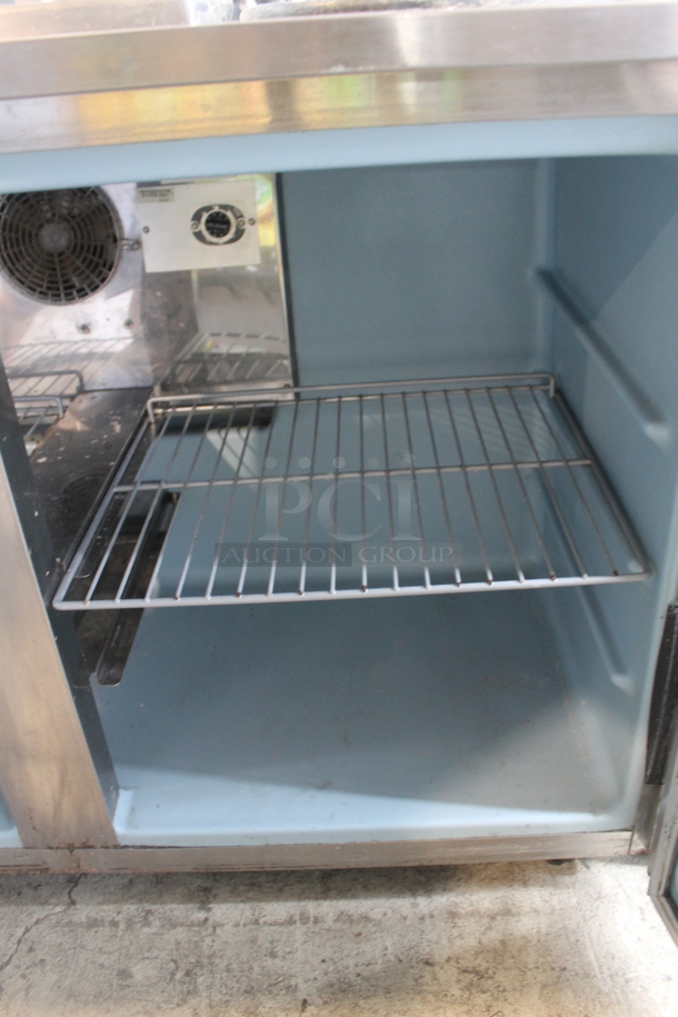 2011 Delfield UC4048-STAR Stainless Steel Commercial 2 Door Undercounter Cooler on Commercial Casters. 115 Volts, 1 Phase. Tested and Working! - Image 5 of 6