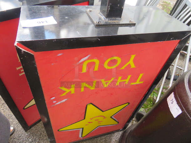 One Electric Sign. 24X10X50 - Image 2 of 2