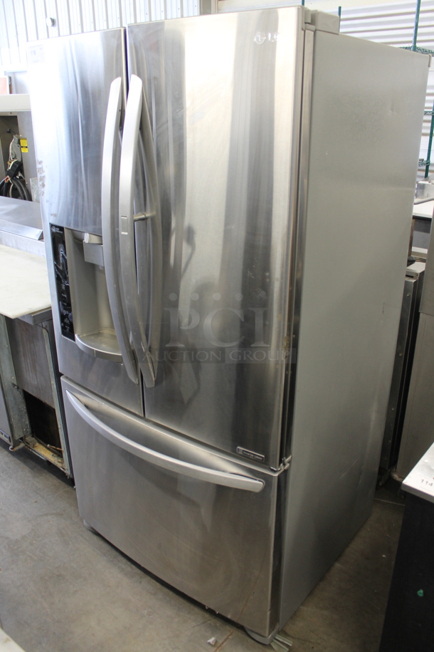 LG LFXS27566S/00 Stainless Steel Cooler Freezer Combo Unit. 115 Volts, 1 Phase. Tested and Powers On But Does Not Get Cold - Image 3 of 12