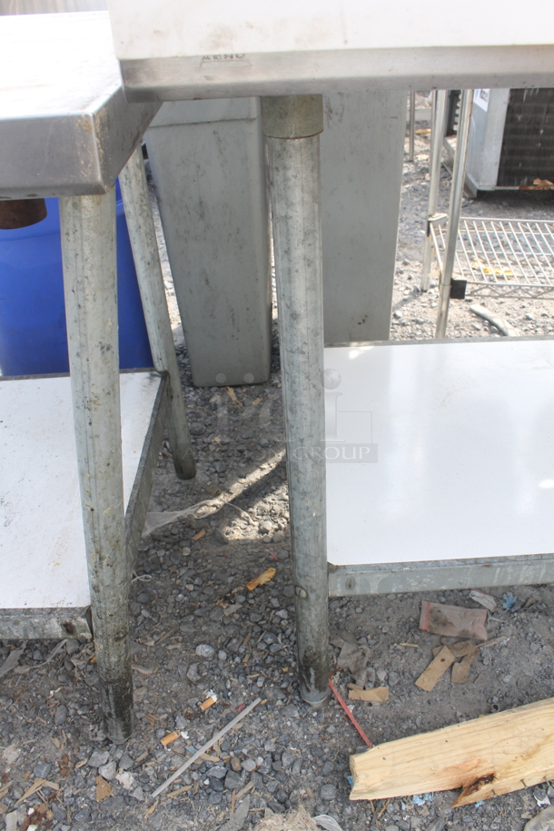 Stainless Steel Table w/ Cover and Undershelf - Image 3 of 6