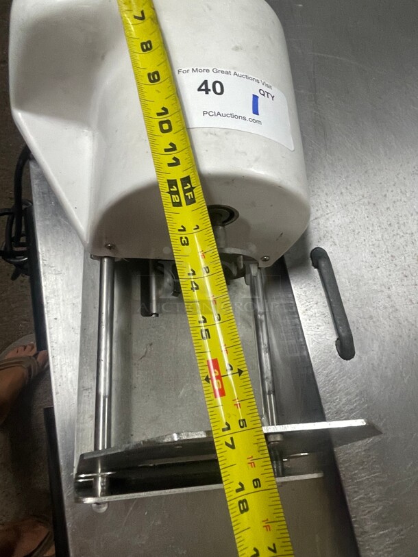 Clean! Nemco Commercial Table Mount Curly Fry Cutter FF Cutter Fruit / Vegetable Turning Slicer NSF 115 Volt Tested and Working! - Image 9 of 10