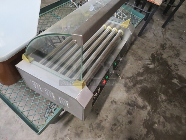 One Hot Dog Roller With Sneeze Guard. Model# EP19235. 110 Volt.  - Image 2 of 2