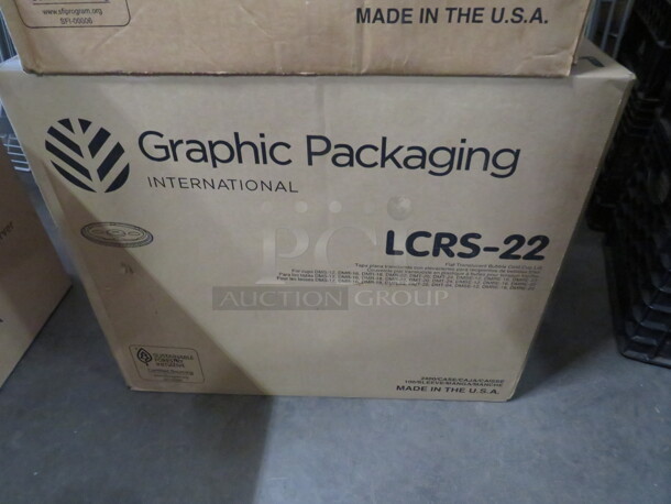 One Case Of Graphic Packaging Lids. #LCRS-22. 2,400ct. - Image 2 of 2