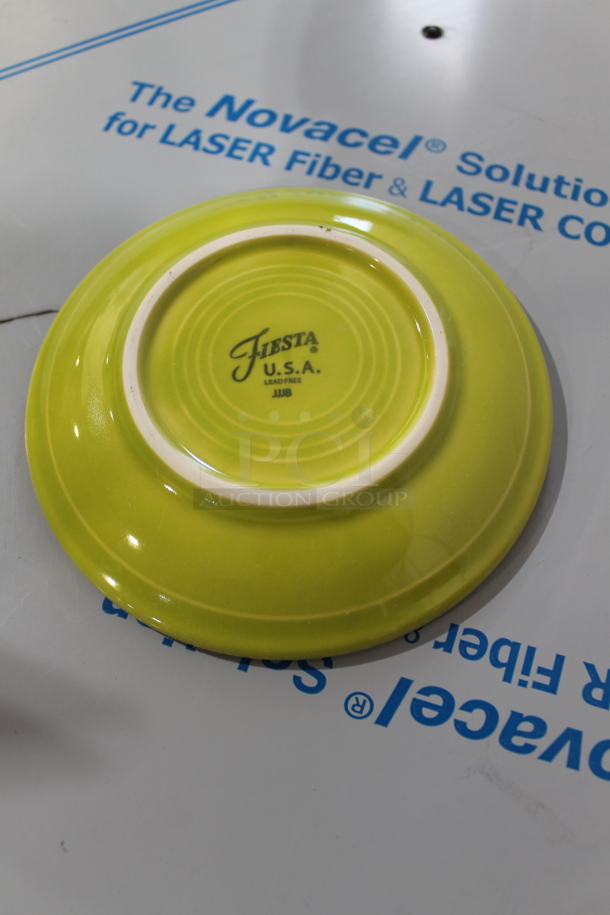 Box of 12 BRAND NEW! Fiesta 470332 Lemongrass 5-7/8" Saucers. - Image 3 of 5