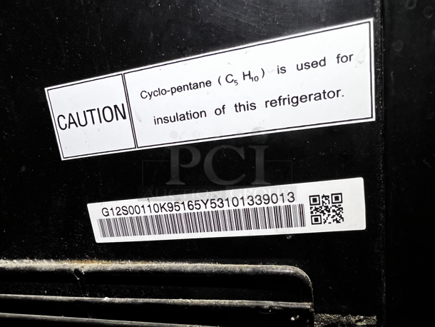 IDW Nesquick Beverage Single Door Reach In Cooler, Slight Scratches On One Side (see photos) Model G-12s. Working When Removed - Image 5 of 5