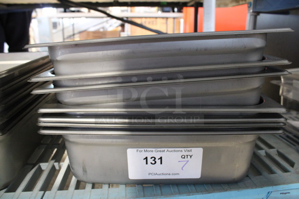 7 Stainless Steel Full Size Drop In Bins. 1/1x4. 7 Times Your Bid! - Image 3 of 3
