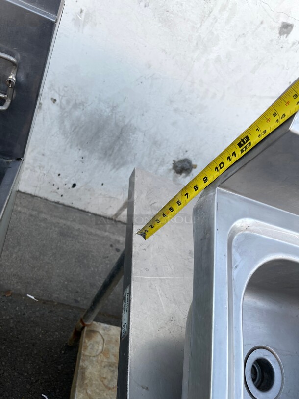 Clean! Universal Commercial 15 inch Stainless Steel Hand Sink NSF  - Image 7 of 7