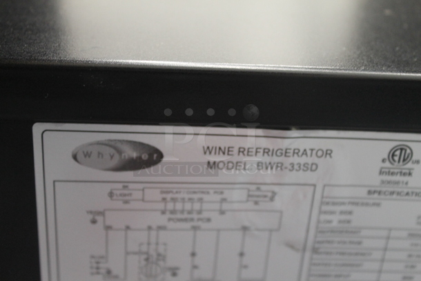 BRAND NEW SCRATCH AND DENT! Whynter BWR-33SD Stainless Steel 33 Bottle 15" Built In Stainless Wine Refrigerator Cooler Merchandiser. 115 Volts, 1 Phase. Tested and Working! - Image 6 of 7