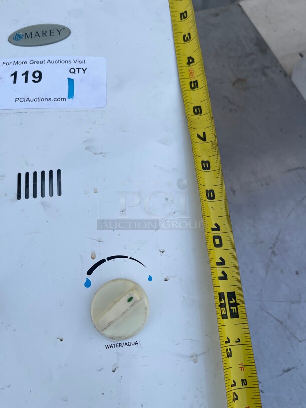 Clean! Marey GA5PORT Portable Propane Gas Tankless Water Heater, Small, White NSF  - Image 9 of 9