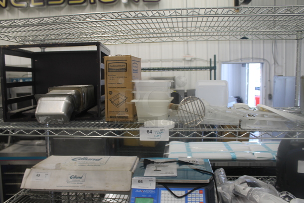 ALL ONE MONEY! Tier Lot of Various BRAND NEW Items Including Drop In Bins, Masher and Poly Lids! - Image 1 of 4