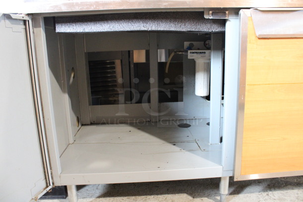 Duke Model SUBBD-60-LM Stainless Steel Commercial Soda Station w/ 2 Wood Pattern Doors and Drip Tray. 60x38x37.5 - Image 4 of 6