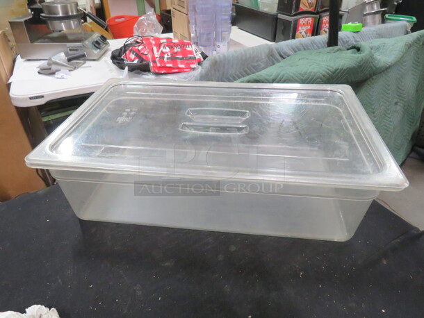 One Full Size 6 Inch Deep Food Storage Container With Lid. - Image 1 of 1