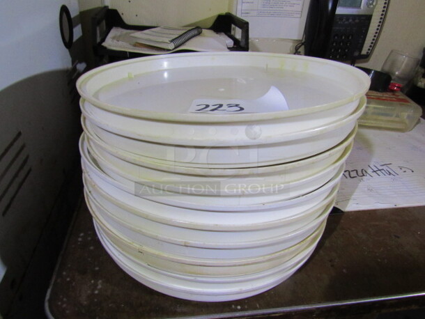 One Lot Of Assorted Pan Poly Lids.