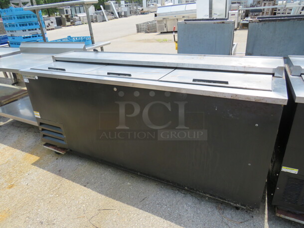 One Beverage Air 3 Door Bottle Box. Model# DW79-B. 115 Volt. 80X26X37 - Image 2 of 2