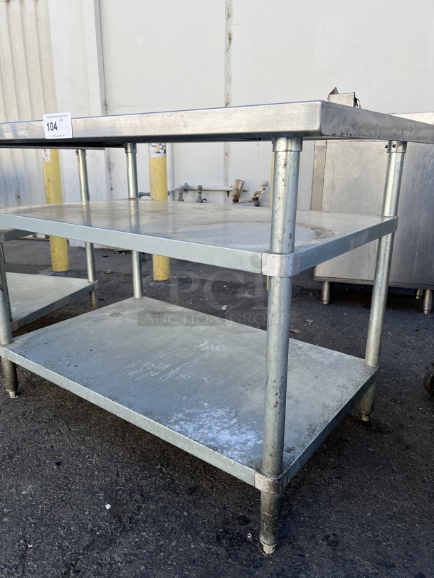 Commercial Stainless Steel Industrial Work Table - Image 3 of 3