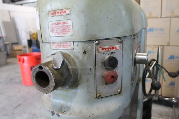 Attias USA 60 Metal Commercial Floor Style 60 Quart Planetary Dough Mixer w/ Stainless Steel Mixing Bowl and Dough Hook Attachment. 220 Volts, 1 Phase. - Image 4 of 11