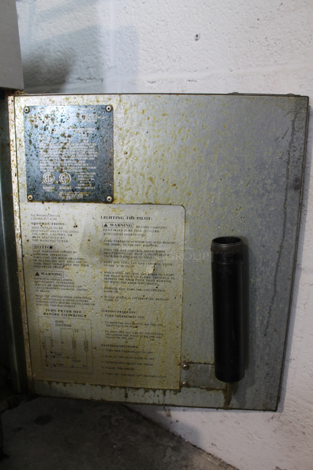 2013 Avantco F3N Stainless Steel Commercial Floor Style Natural Gas Powered Deep Fat Fryer w/ 2 Metal Fry Baskets. 90,000 BTU. - Image 8 of 11