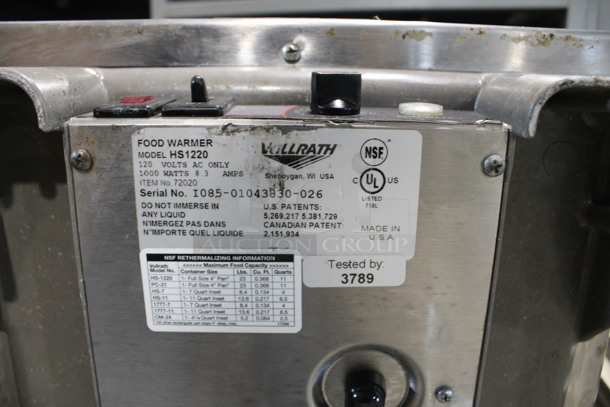 Vollrath Model HS1220 Stainless Steel Commercial Countertop Food Warmer. 120 Volts, 1 Phase. 13.5x21.5x9. Tested and Does Not Power On - Image 5 of 5