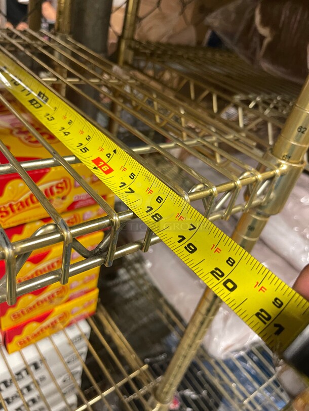 Clean! Stainless Steel Commercial Wire Shelf NSF Great For Food Storage Gold Color - Image 4 of 5