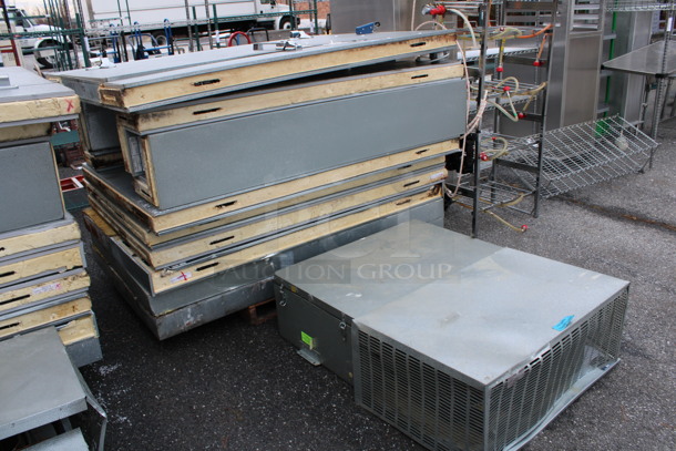 Norlake 6'x6'x6' SELF CONTAINED Walk In Cooler Box w/ Floor, Norlake Model CPB0751C-A Compressor and Copeland Model RS47C2-IAV-102 Condenser. 208/230 Volts, 1 Phase. Gallery Picture Is Unit Before Disassembly - Image 3 of 10