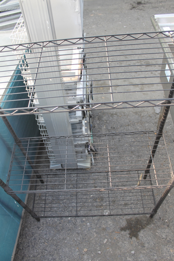 Commercial Stainless Steel Open Utility Shelf With Metro Style Shelving on Galvanized Legs. BUYER MUST DISMANTLE. PCI CANNOT DISMANTLE FOR SHIPPING. PLEASE CONSIDER FREIGHT CHARGES.  - Image 5 of 5